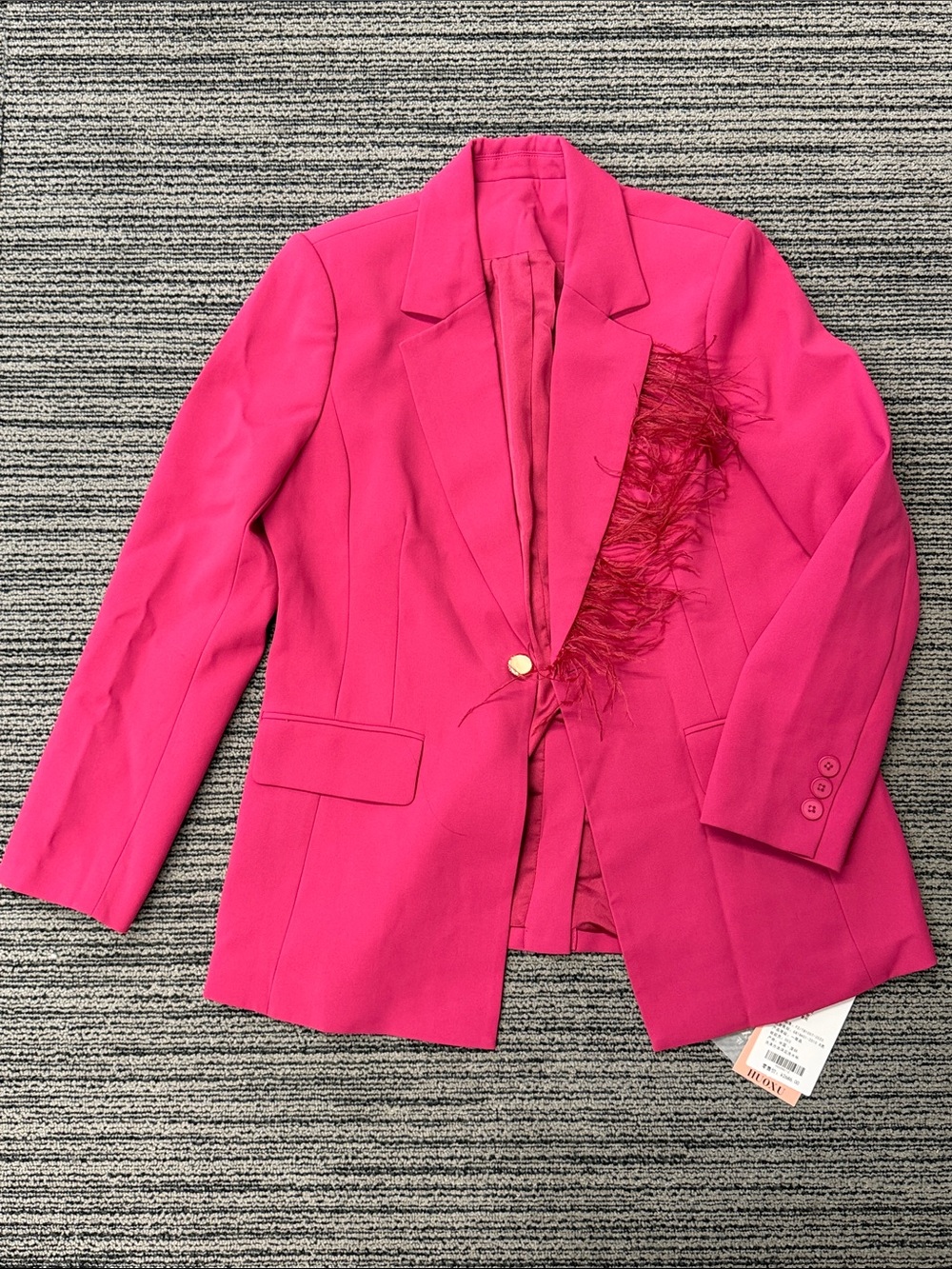 ‼️NEW Asian Pink Feather Blazer Jacket